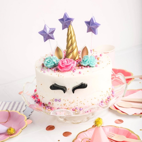 Unicorn Birthday candles, unicorn cake topper