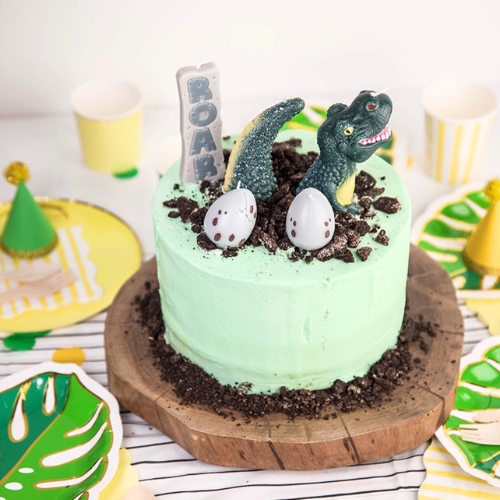 Dinosaur birthday candles, dinosaur cake topper